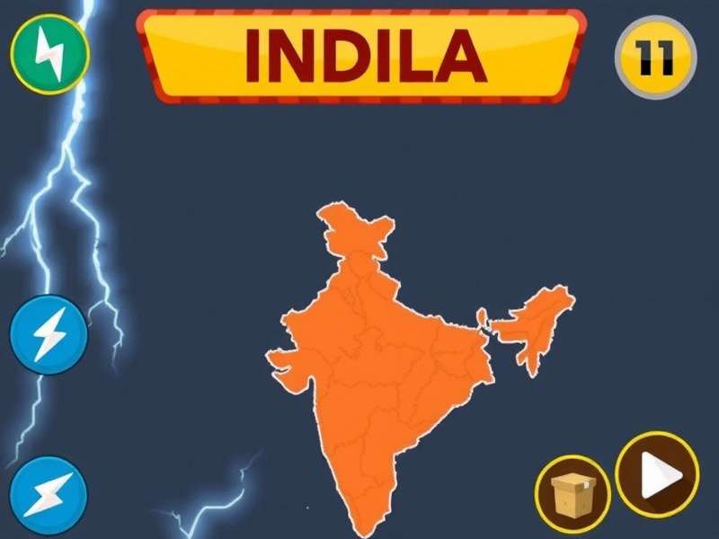 India Map in Lightning Parcel Trip